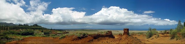 "Lanai City From Pu`ulealea"